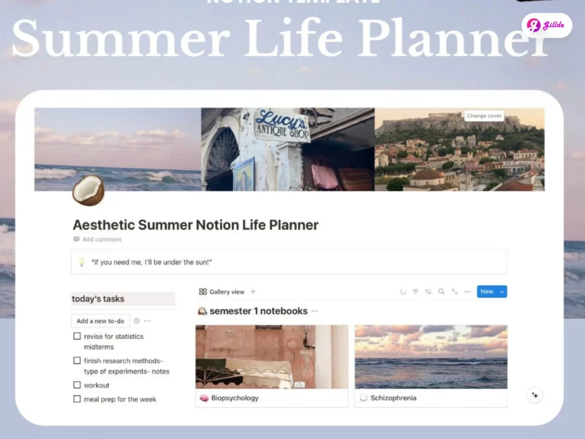 Notion Summer Template