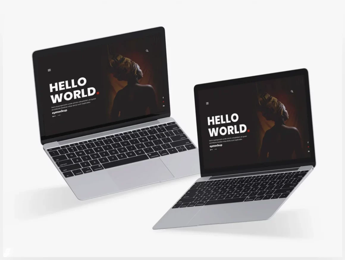 Two Laptop Screen Mockup