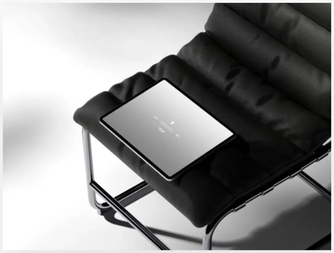 iPad Pro on Lounge Chair Mockup