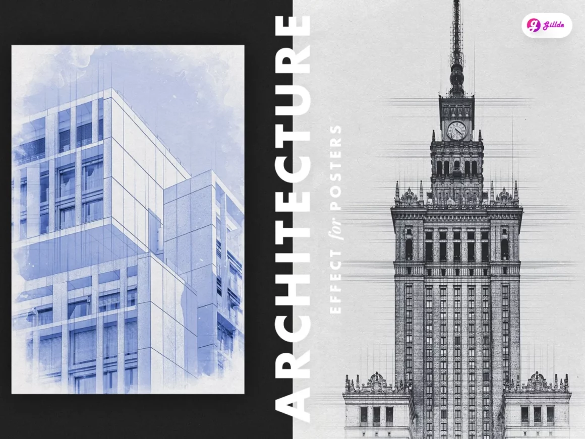 Architecture Sketch Effect