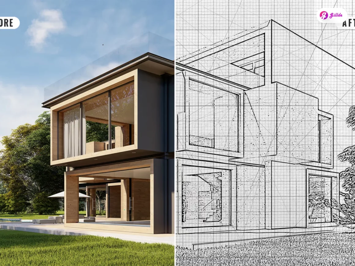 Architecture Sketch Effect