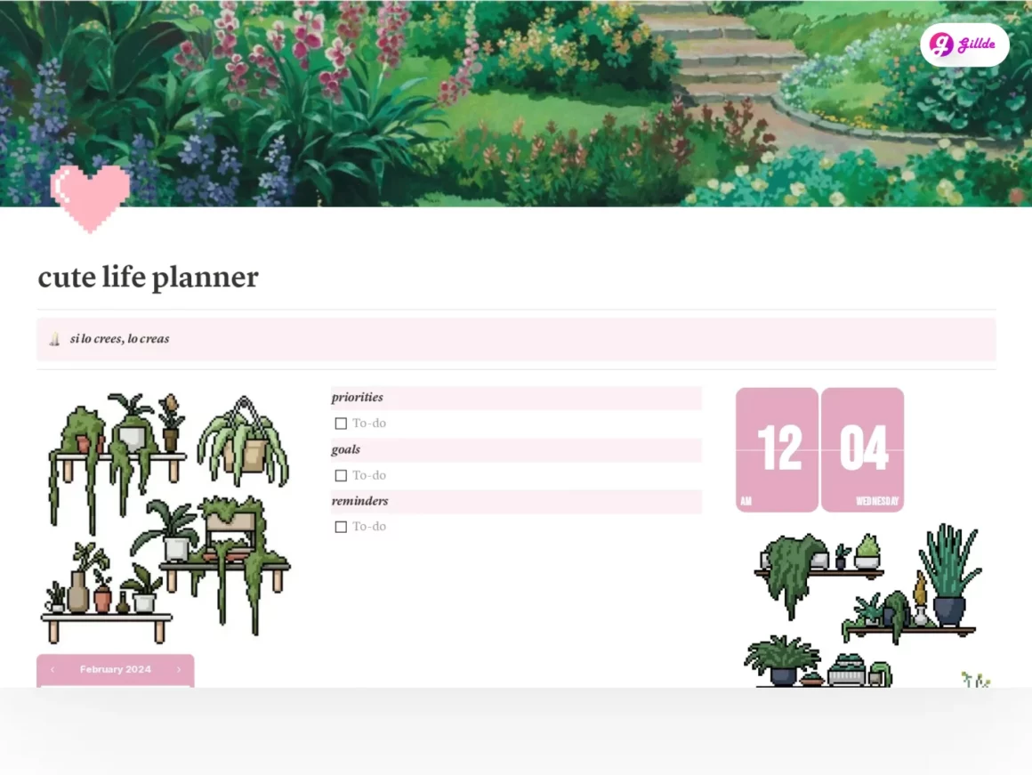 Cute life planner