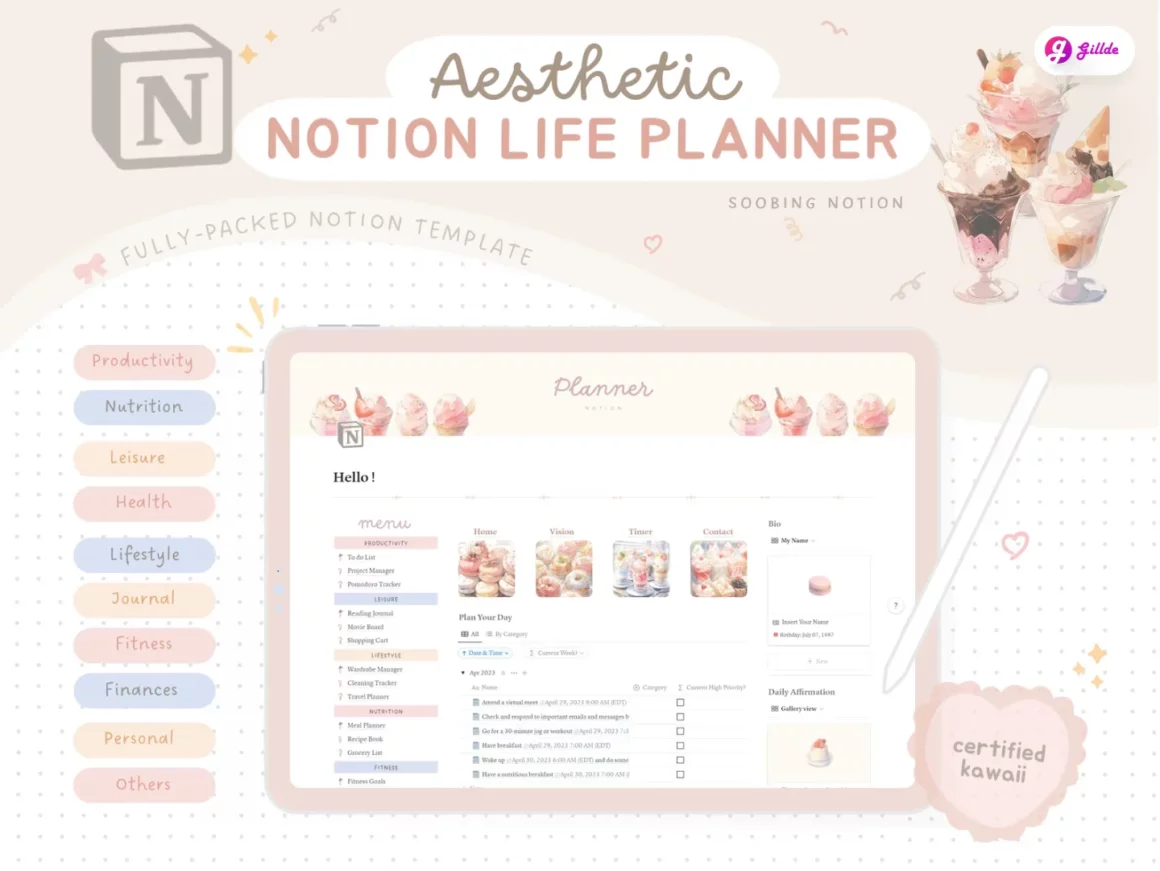 Cute Digital Planner