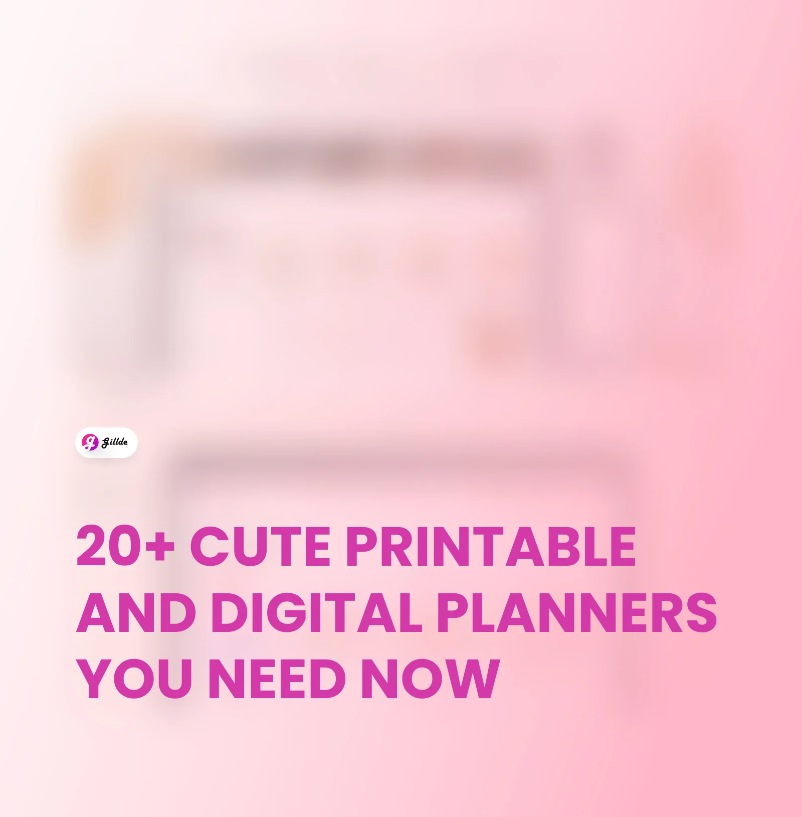 Cute Planner Template