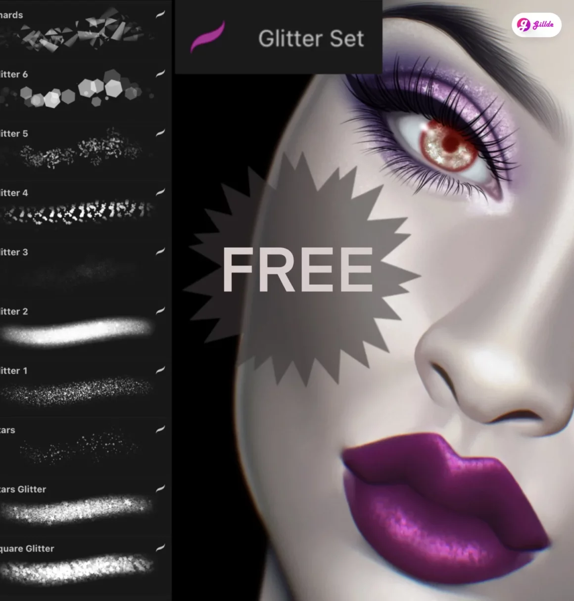 GLITTER Brush Gillde 14