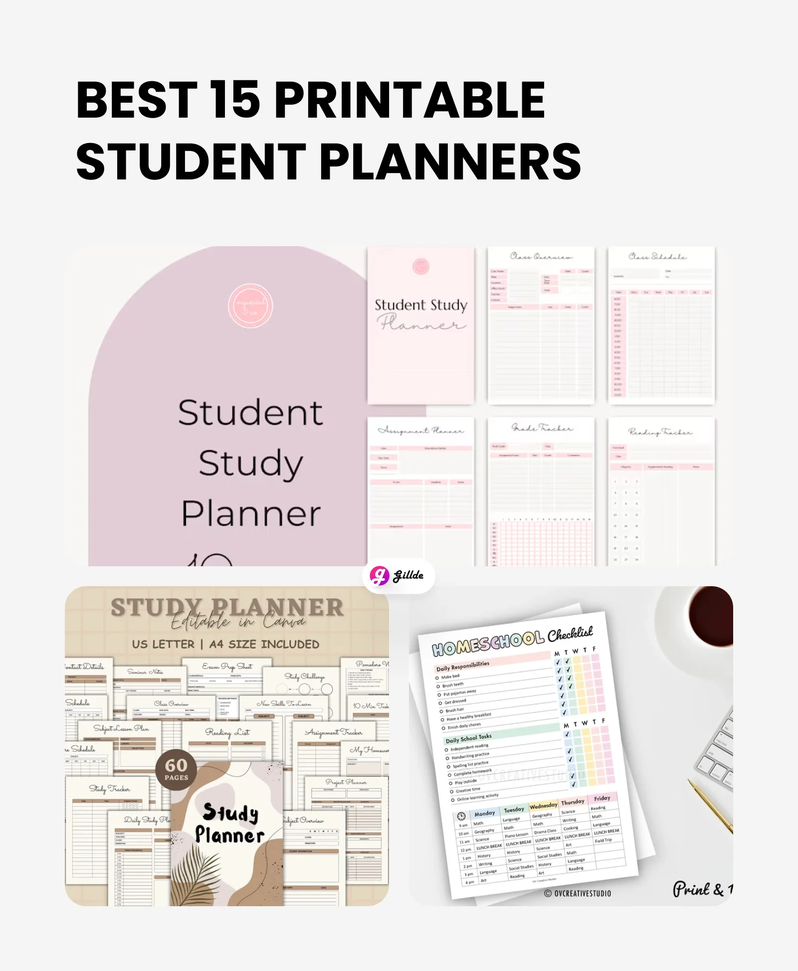 Printable Student Planner