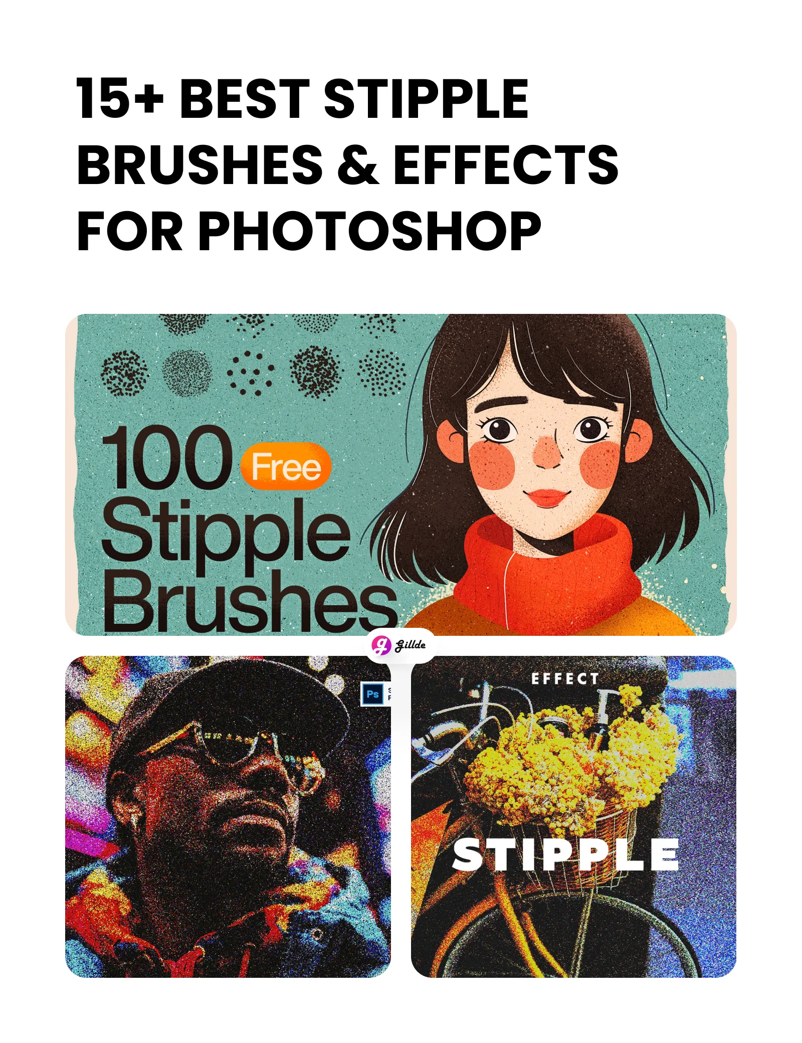 15+ Best Stipple Brushes & Effects for Photoshop