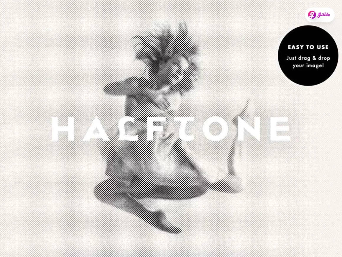 Free Halftone Photoshop Actions