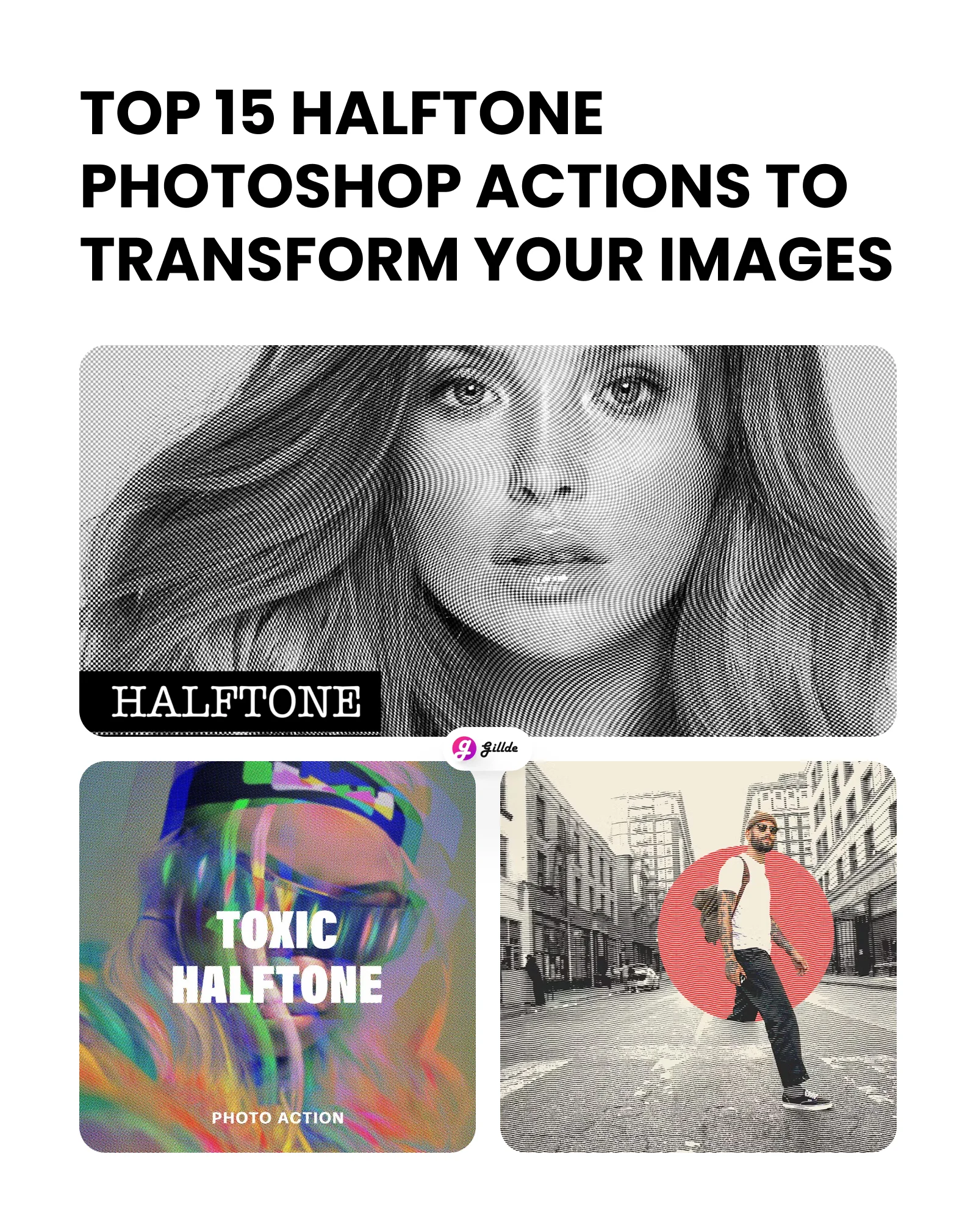 Halftone Photoshop Actions