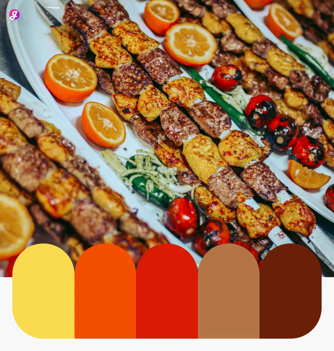 Color Palette from food Gillde 17