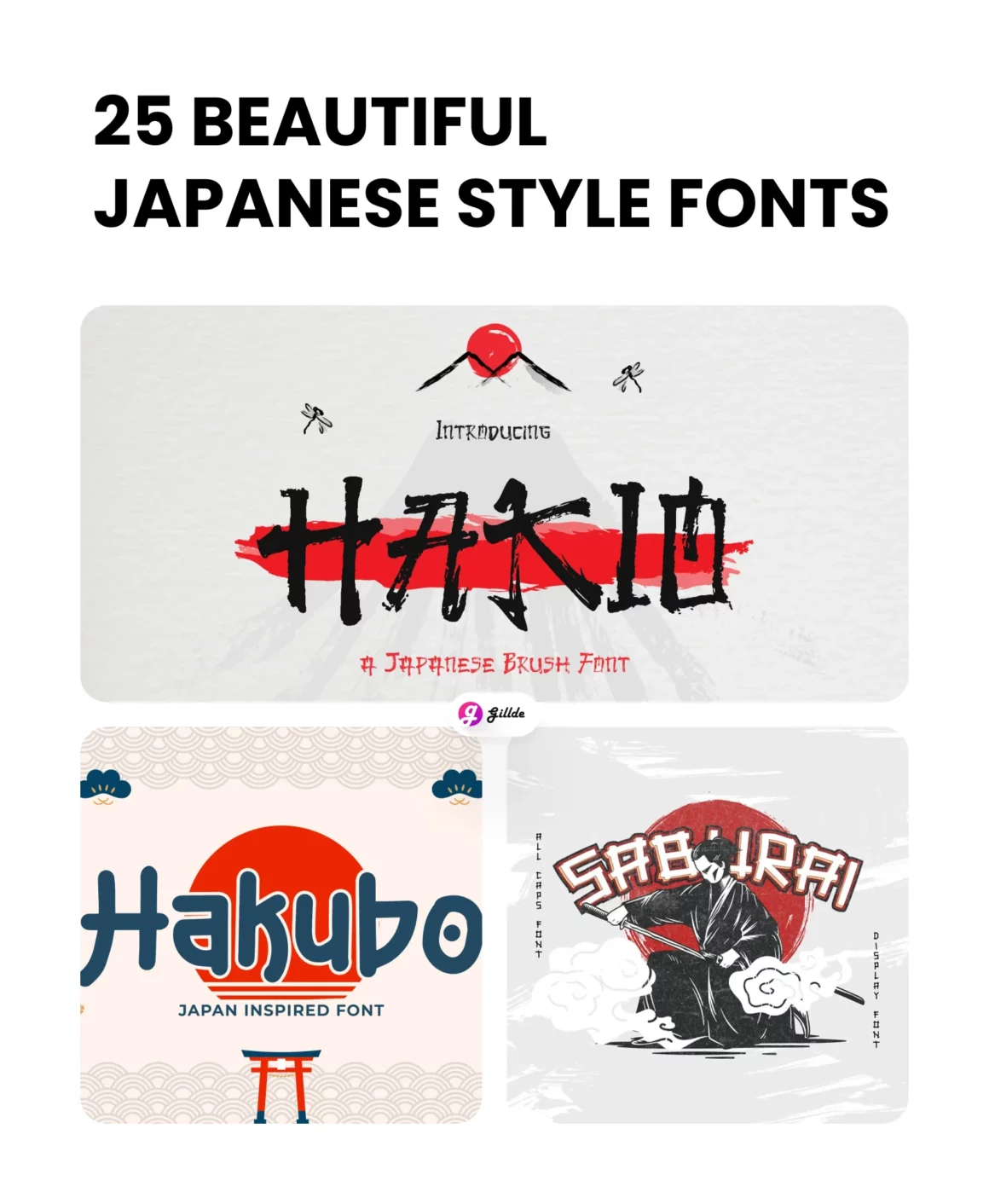 Japanese style font