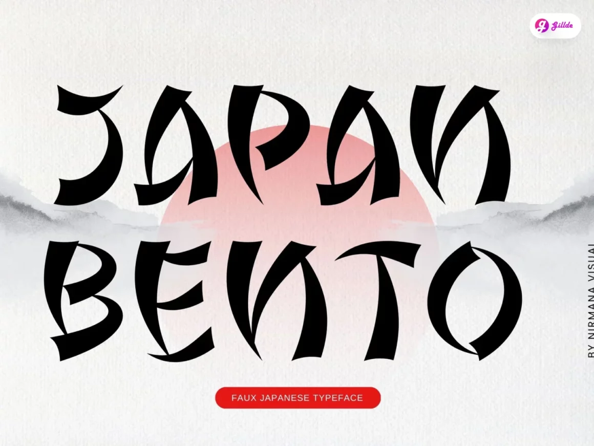 Japanese style font Gillde 8