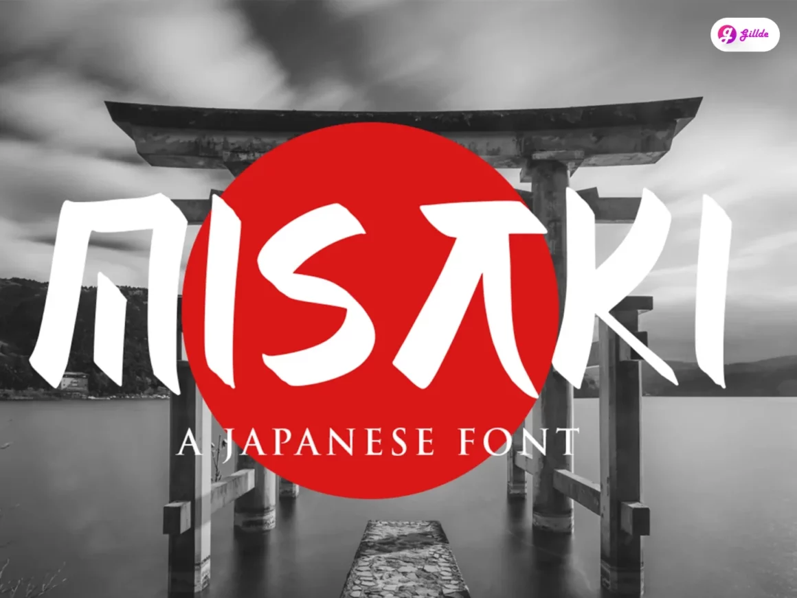 Japanese style font Gillde 9