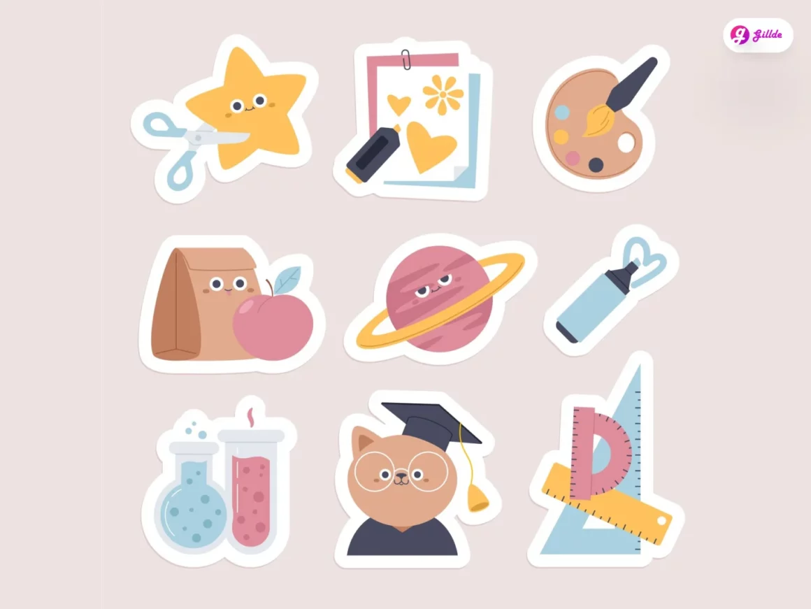 Digital Stickers Student 