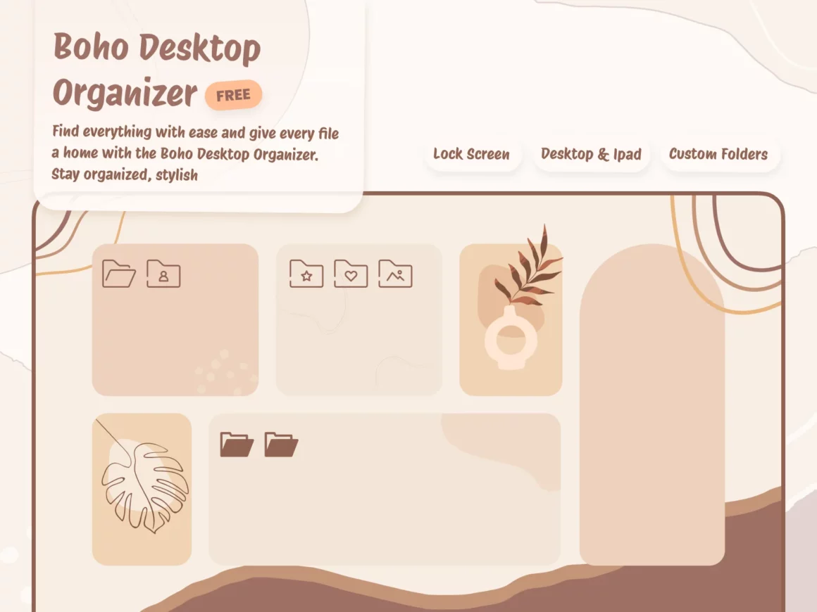 Boho Desktop Organizer