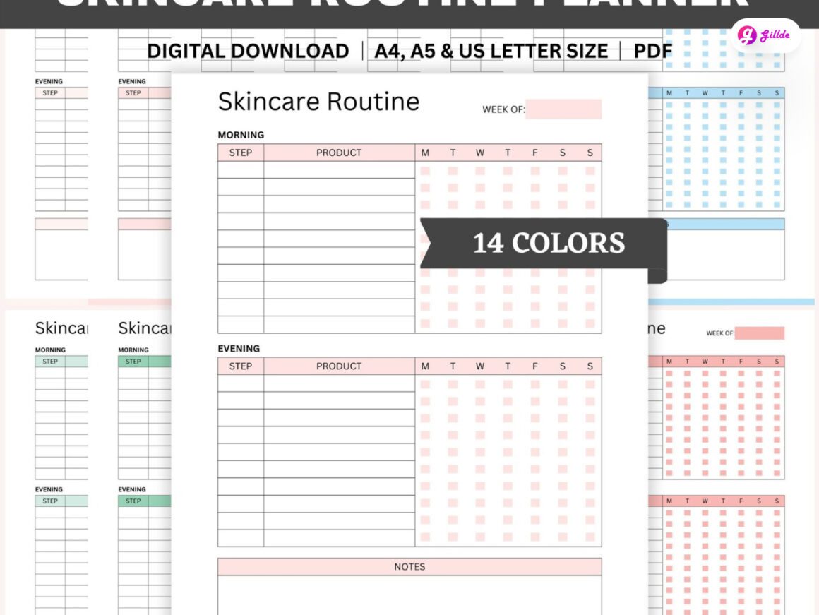 Skincare Tracker Gillde 10